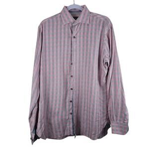 Hammer Made Men's Button Down Long Sleeve Dress Shirt Size 39/15.5